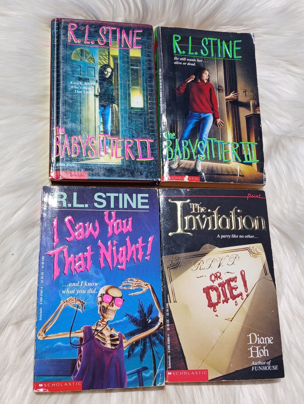 R.L. Stine Diane Hoh Book Lot Vintage 90s 1990s Young Adult Thriller Books vtg